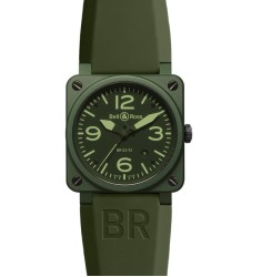 Bell & Ross Automatic 42mm Mens Watch Replica BR 03-92 Military Ceramic